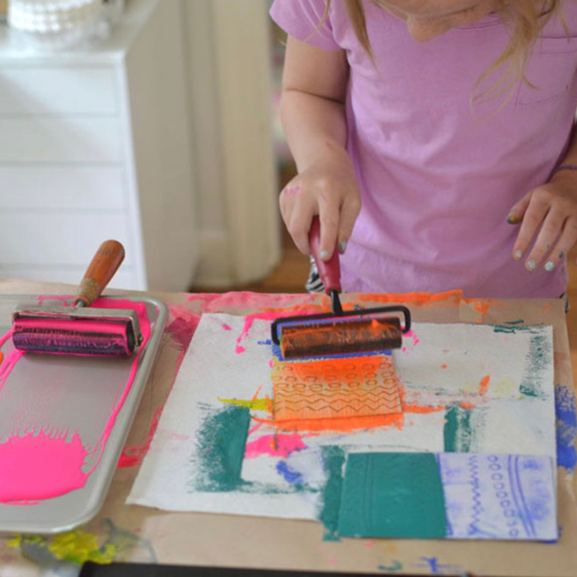 Roll 'n' Print Foam Workshop (Ages 5-12) Monday, August 4th 2-4pm
