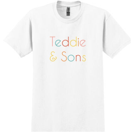 Adult Teddie & Sons White T-Shirt