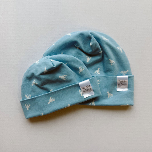 Light Blue Lobster Beanie