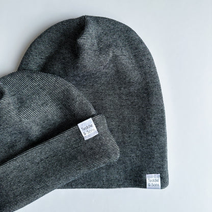 Charcoal Classic Knit Beanie