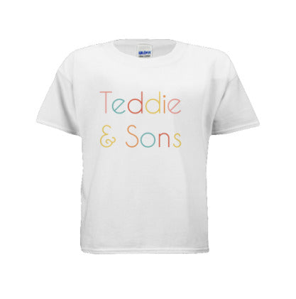 Youth Teddie & Sons White T-Shirt