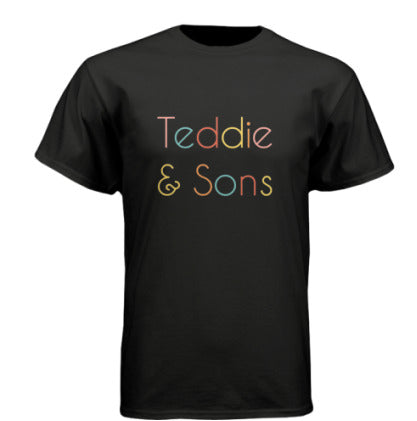 Adult Teddie & Sons Black T-Shirt