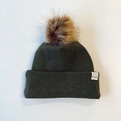 Pine Classic Knit Pom Beanie